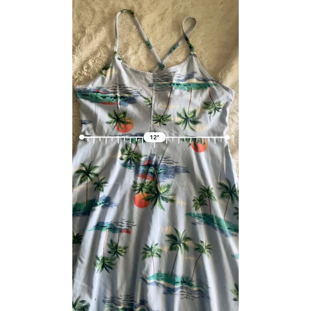 Old Navy Cami Dress Knit Tropical Coastal Casual Size 14